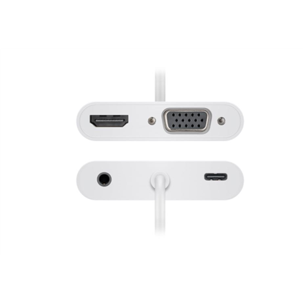 Goobay | USB-C kelių prievadų adapteris HDMI + VGA + PD 100 W | 52418