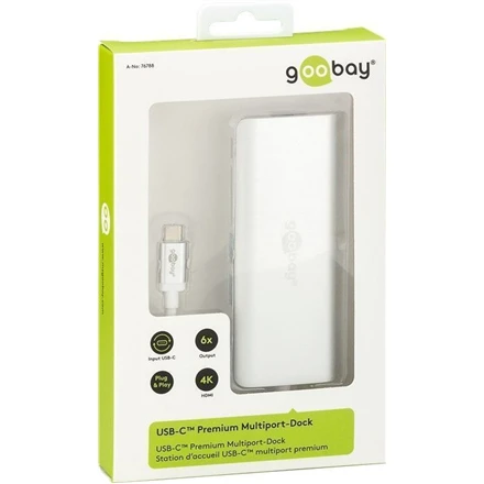 Goobay USB-C doko stotelė pakuotėje