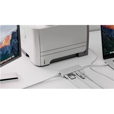 Goobay Apvalus | USB-C Premium kelių prievadų dokas | 76788