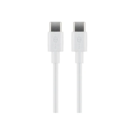 Goobay USB-C,Įkrovimo ir sinchronizavimo kabelis, 2 m, baltas | Goobay