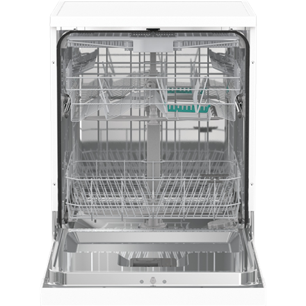 Indaplovė Gorenje GS643E90W | Pastatoma | Plotis 59.9 cm | 6 programos | E klasė| Ekranas | AquaStop funkcija | Balta