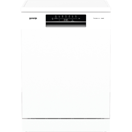 Indaplovė Gorenje GS643E90W | Pastatoma | Plotis 59.9 cm | 6 programos | E klasė| Ekranas | AquaStop funkcija | Balta