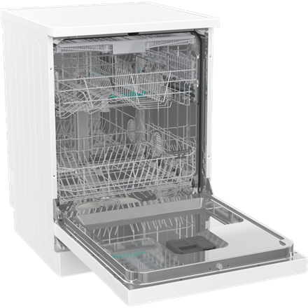 Indaplovė Gorenje GS643E90W | Pastatoma | Plotis 59.9 cm | 6 programos | E klasė| Ekranas | AquaStop funkcija | Balta
