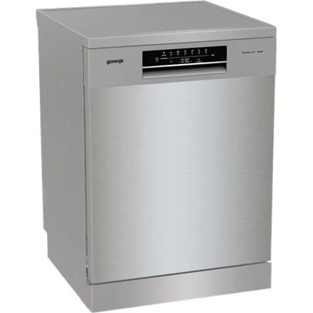 Indaplovė Gorenje GS643E90X | Pastatoma | Plotis 59.9 cm | 6 programos | E klasė| Ekranas | AquaStop funkcija | Sidabrinė