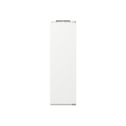 Gorenje Šaldytuvas | RI517E41WF | Energijos vartojimo efektyvumo klasė E | Įmontuojamas | Sandėliukas | Aukštis 177,2 cm | Šaldytuvo grynoji talpa 300 l | Ekranas | 35 dB | Balta