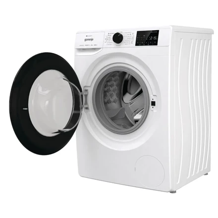 Gorenje | Skalbimo mašina | WPNEI82A1SWIFI | Energy efficiency class A | Front loading | Skalbimo talpa 8kg | 1200 RPM | Gylis 55 cm | Plotis 60 cm | Ekranas | LED | Steam function | Baltas