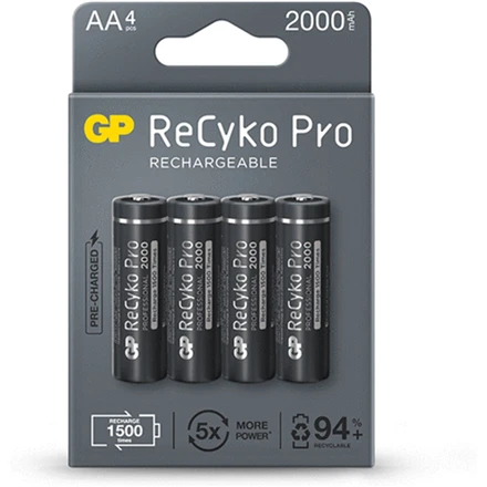 Gp Recyko Pro įkraunamos baterijos | AA | 2000 mAh
