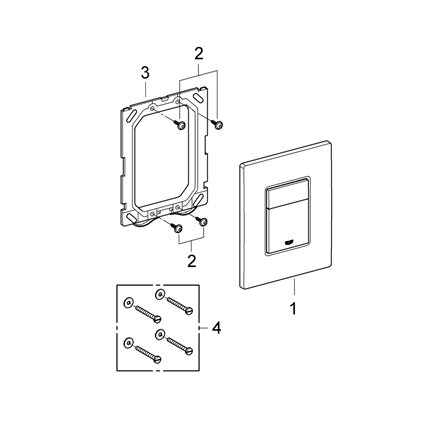 WC nuleidimo mygtukas Grohe 38732DL0