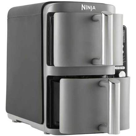 Karšto oro gruzdintuvė Ninja Double Stack XL, 2 lygių, 9,5 l, SL400EU, Tamsiai pilka