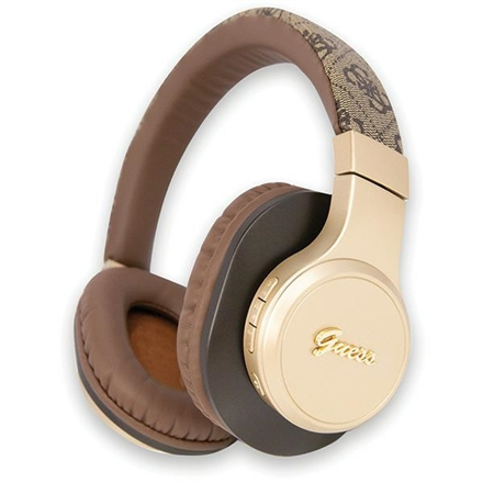 Guess Bluetooth on-ear ausinės GUBH604GEMW ruda 4G Script