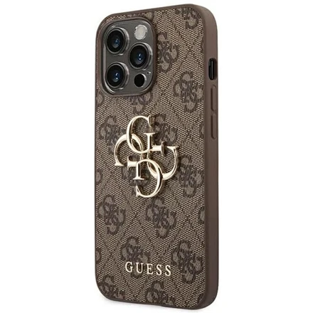 Dėklas GUESS GUHCP14S4S4GBBB IPHONE 14/15/13 6.1 "BRONZE / BROWN HARDCASE 4G BIG METAL LOGO