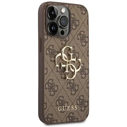 Dėklas GUESS GUHCP14S4S4GBBB IPHONE 14/15/13 6.1 "BRONZE / BROWN HARDCASE 4G BIG METAL LOGO