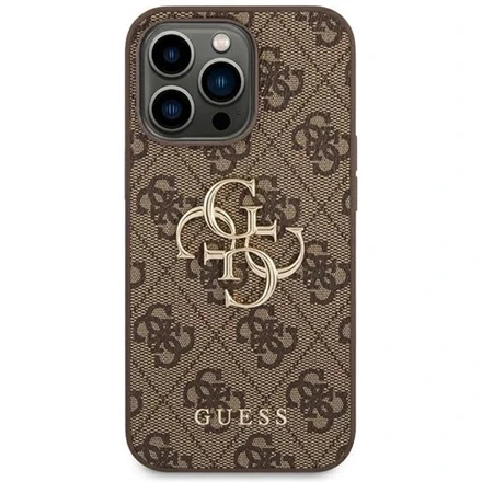 Dėklas GUESS GUHCP14S4S4GBBB IPHONE 14/15/13 6.1 "BRONZE / BROWN HARDCASE 4G BIG METAL LOGO