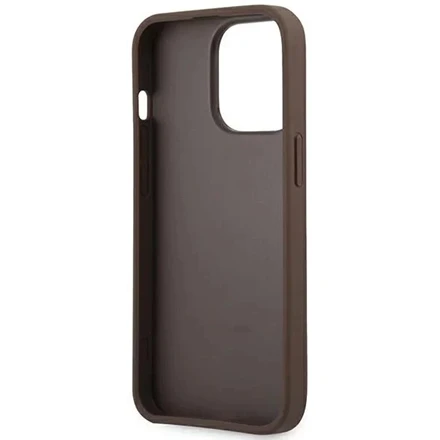 Dėklas GUESS GUHCP14S4S4GBBB IPHONE 14/15/13 6.1 "BRONZE / BROWN HARDCASE 4G BIG METAL LOGO