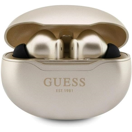Guess Bluetooth ausinės GUTWST50EDTWS + docking station auksinis/auksinis Classic EST