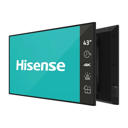 Monitorius Hisense 43DM66D | Digital Signage Ekranas | 43 " | Landscape/Portrait | 24/7 | Android | Wi-Fi | 8 ms | 178 ° | 178 ° | 500 cd/m²