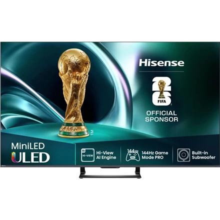 Televizorius Hisense Mini LED TV | 65U7Q | 65 | Smart TV | VIDAA Smart OS | UHD | Juodas