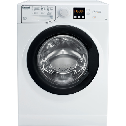 Hotpoint ARISTON Hotpoint Skalbimo mašina RSF621 K EE N Energy efficiency  class F, Front loading, Skalbimo talpa 6kg, 1200 RPM, Gylis 42.5 cm, Plotis  59.5 cm, Ekranas, Small Digit, Baltas | Varle.lt