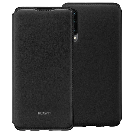 Huawei atverčiamas dėklas skirtas Huawei P30, juodas
