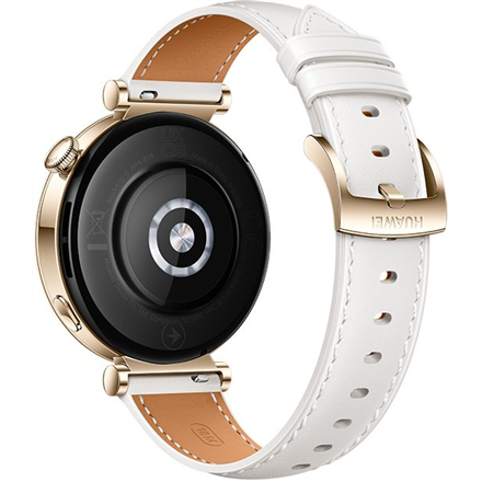 HUAWEI WATCH GT4 41mm Gold White Leather Armband