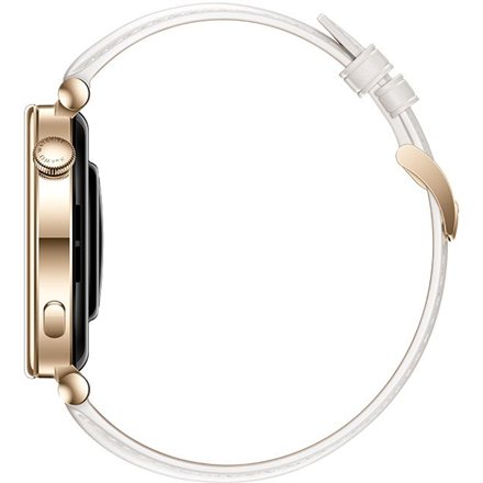 HUAWEI WATCH GT4 41mm Gold White Leather Armband