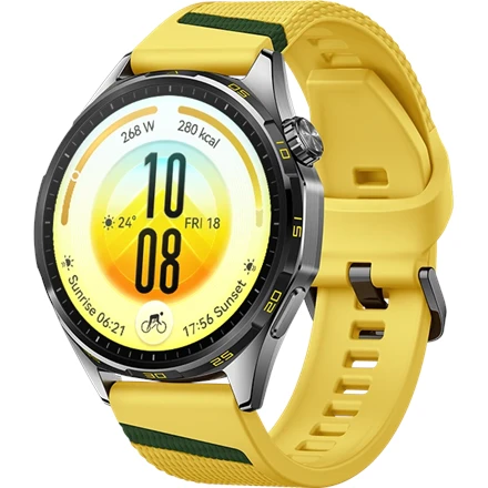 HUAWEI WATCH GT 7 46mm Yellow with EasyCross Fluoroelastomer Strap