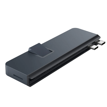 Targus Hiper | „HyperDrive Dual USB-C TB“ suderinamas „7-in-2“ šakotuvas su universaliu USB-C išoriniu adapteriu, skirtu „MacBook Air“ / „Pro“ 2016–2020 m. Ethernet LAN (RJ-45) jungtys 1 | HDMI jungtys kiekis 1