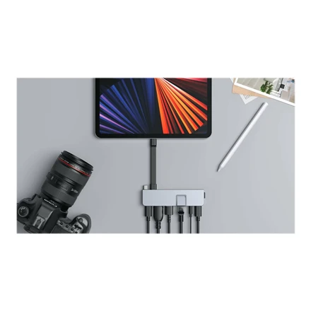 Targus Hiper | HyperDrive DUO PRO 7-in-2 USB-C šakotuvas, skirtas MacBook Air / Pro 2016-2020 | Ethernet LAN (RJ-45) jungtys 1 | HDMI jungtys kiekis 1