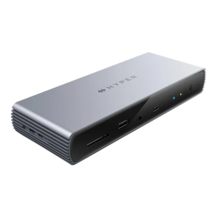 „Hyper | HyperDrive Thunderbolt 4“ prijungimo stotelė | HDTB4D-EU | Ethernet LAN (RJ-45) jungtys: 1 | HDMI jungčių kiekis: 1