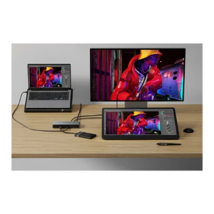 „Hyper | HyperDrive Thunderbolt 4“ prijungimo stotelė | HDTB4D-EU | Ethernet LAN (RJ-45) jungtys: 1 | HDMI jungčių kiekis: 1