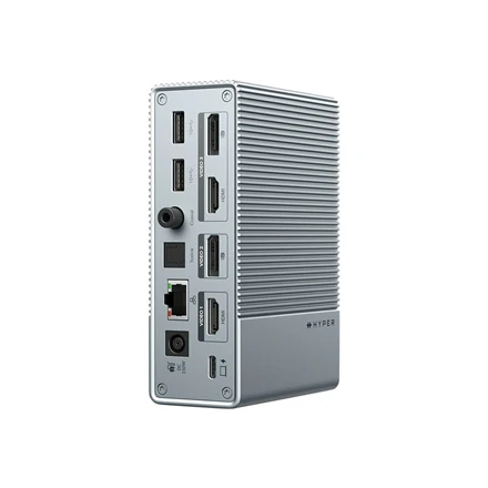 Hiper | HyperDrive Universal GEN2 15-in-1 USB-C triguba vaizdo prijungimo stotis, skirta įrenginiams su MST | Ethernet LAN (RJ-45) jungtys 1 | DisplayPorts kiekis 2 | HDMI jungtys 2 kiekis