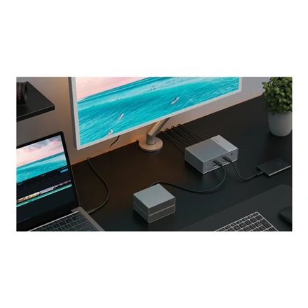 Hiper | HyperDrive Universal GEN2 15-in-1 USB-C triguba vaizdo prijungimo stotis, skirta įrenginiams su MST | Ethernet LAN (RJ-45) jungtys 1 | DisplayPorts kiekis 2 | HDMI jungtys 2 kiekis