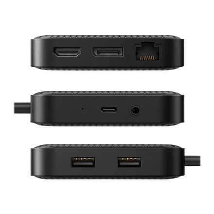 Targus Hiper | HyperDrive USB4 8K / Dvigubas 4K mobilusis dokas su 100 W PD galia | Ethernet LAN (RJ-45) jungtys 1 | DisplayPorts kiekis 1 | HDMI jungtys kiekis 1