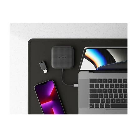 Targus Hiper | HyperDrive USB4 8K / Dvigubas 4K mobilusis dokas su 100 W PD galia | Ethernet LAN (RJ-45) jungtys 1 | DisplayPorts kiekis 1 | HDMI jungtys kiekis 1