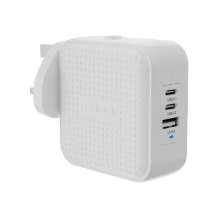 Targus „Hyper HyperJuice“ 70 W USB-C GaN kelioninis įkroviklis, „Baltas“ | HJ1003WHWWGL