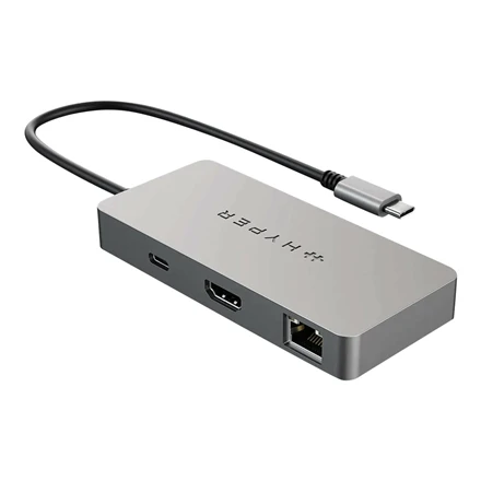 Hiper | „HyperDrive WWCB 5-in-1 Hub“ | Ethernet LAN (RJ-45) jungtys 1 | HDMI jungtys kiekis 1