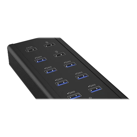 Šakotuvas Icy Box 7x Port USB 3.0 HUB ir 3 įkrovimo prievadai