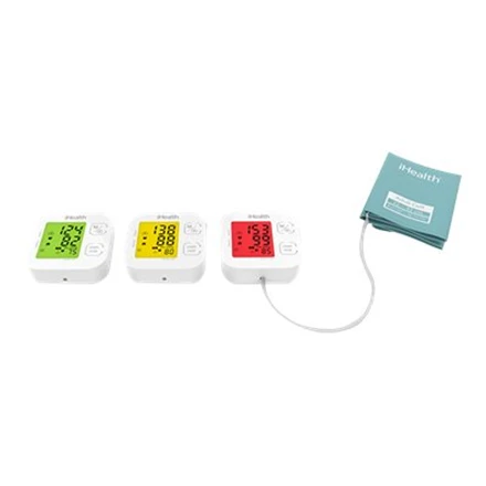 Kraujospūdžio matuoklis iHealth | Trasa | KN-550BT | Baltas/Mėlyna | Kraujospūdžio (sistolinio ir diastolinio) apskaičiavimas, Širdies susitraukimų dažnio skaičiavimas | 4 | Belaidis Bluetooth ryšys | Automatinis | Svoris 438 g