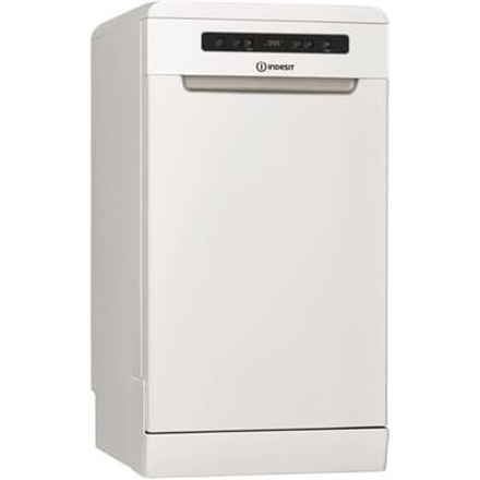INDESIT Indaplovė | DSFO 3T224 C | Laisvai pastatoma | Plotis 45 cm | Vietų rinkinių skaičius: 10 | Programų skaičius: 9 | Energijos vartojimo efektyvumo klasė: E | Ekranas | Baltas