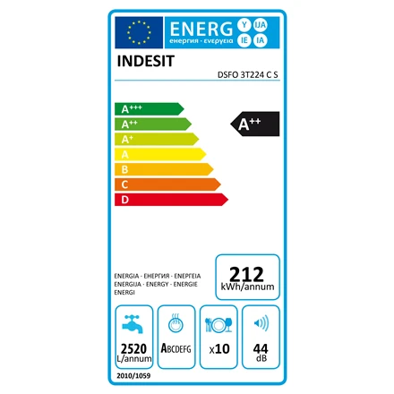 Indaplovė INDESIT DSFO 3T224 CS