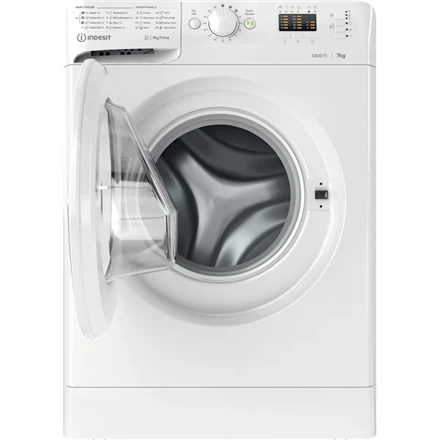 Indesit MTWA71252W Laisvai pastatoma skalbimo mašina su durimis priekyje 7,0 kg, baltos spalvos