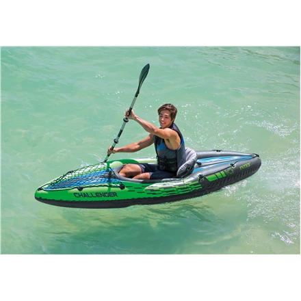 Oars Intex Challenger K1 Kayak, Žalias
