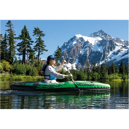Oars Intex Challenger K1 Kayak, Žalias