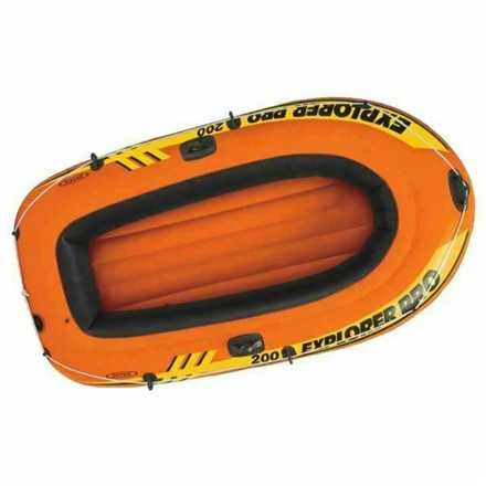 Intex Explorer Pro 200 pripučiama valtis, oranžinė/geltona, 196 x 102 x 33 cm