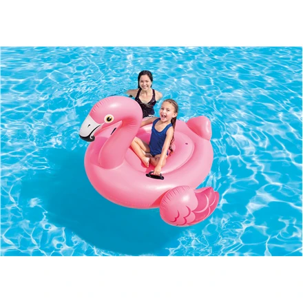 Pripučiamas žaislas INTEX Mega Flamingas Island 142x137x97cm rožinis 57558NP