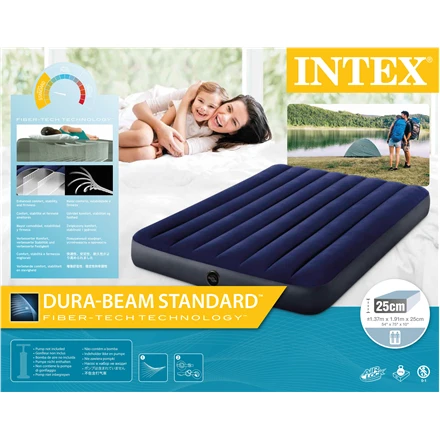 Intex pilno dydžio Dura-Beam oro lova Mėlyna
