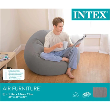 Intex pripučiama poilsio kėdė Pilkas, 114x114x71 cm