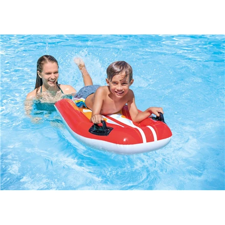 Intex Inflatable Swimming Board Joy Riders Raudona/Baltas , Geltona/Baltas, Age 6+, 112 x 62 cm