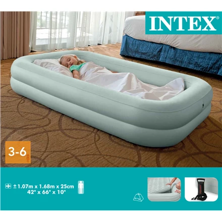 Intex Pripučiamas čiužinys-lova vaikams 66810NP 107x168x25cm 3-6m.
