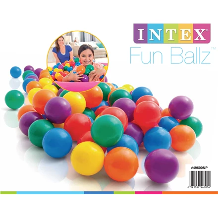 Amo Toys Intex Small Fun Balls PE, PVC, krepšys, 100 vnt, 8 cm
